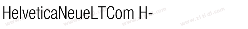 HelveticaNeueLTCom H字体转换